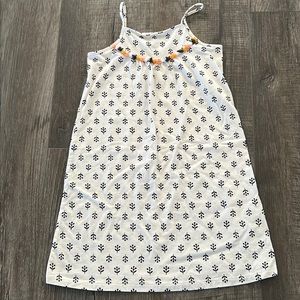 Old Navy cream, global print cotton dress.  S (6-7) Like new